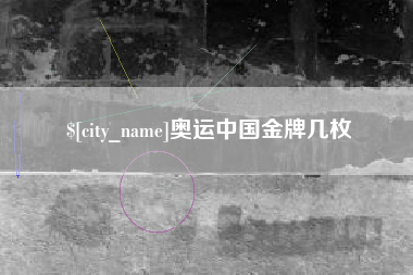 商丘奥运中国金牌几枚