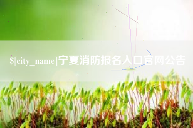 商丘宁夏消防报名入口官网公告