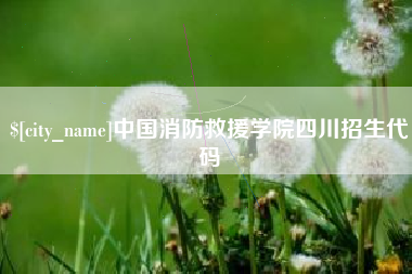商丘中国消防救援学院四川招生代码