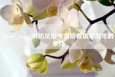 商丘消防员报考消防救援学院年龄条件
