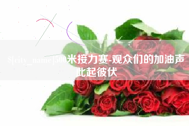 商丘500米接力赛-观众们的加油声此起彼伏