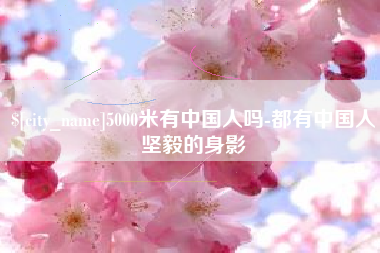 商丘5000米有中国人吗-都有中国人坚毅的身影