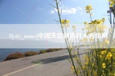 商丘中国失信被执行人名单网