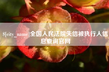 商丘全国人民法院失信被执行人信息查询官网