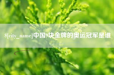 商丘中国9块金牌的奥运冠军是谁