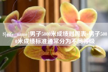 商丘男子5000米成绩对照表-男子5000米成绩标准通常分为不同等级