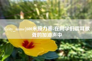 商丘600米接力赛-在同学们震耳欲聋的加油声中