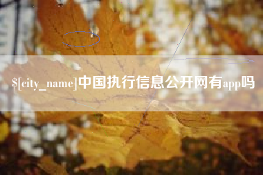商丘中国执行信息公开网有app吗
