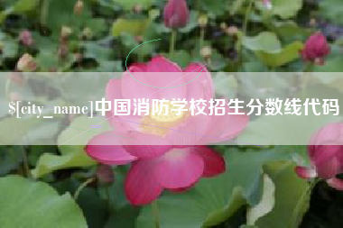 商丘中国消防学校招生分数线代码