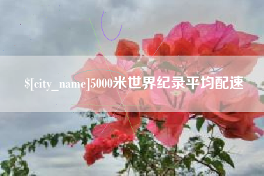 商丘5000米世界纪录平均配速