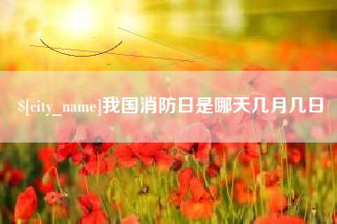 商丘我国消防日是哪天几月几日