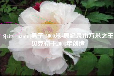 商丘男子 5000米-原纪录由万米之王贝克勒于2004年创造