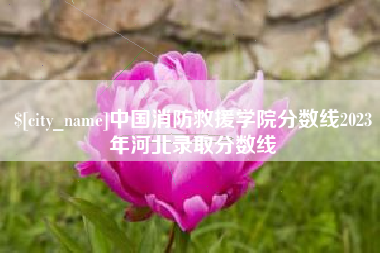 商丘中国消防救援学院分数线2023年河北录取分数线
