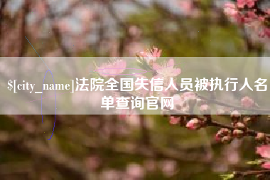 商丘法院全国失信人员被执行人名单查询官网