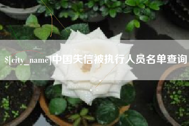 商丘中国失信被执行人员名单查询