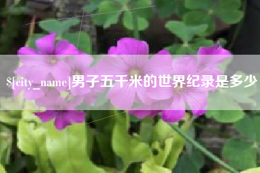 商丘男子五千米的世界纪录是多少