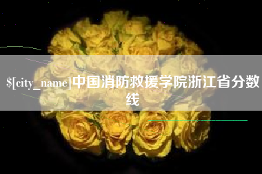 商丘中国消防救援学院浙江省分数线