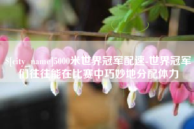 商丘5000米世界冠军配速-世界冠军们往往能在比赛中巧妙地分配体力