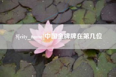 商丘中国金牌牌在第几位