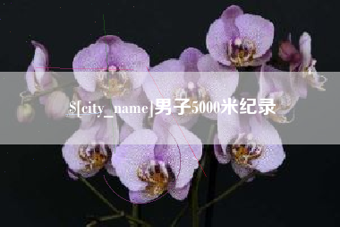 商丘男子5000米纪录