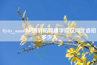 商丘中国消防救援学院在河北省招多少人