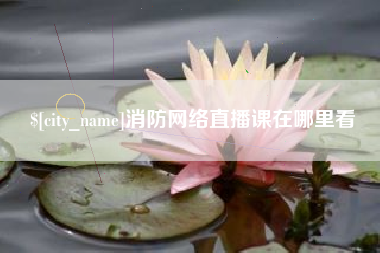 商丘消防网络直播课在哪里看