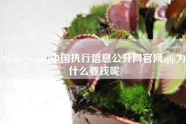 商丘中国执行信息公开网官网app为什么要钱呢