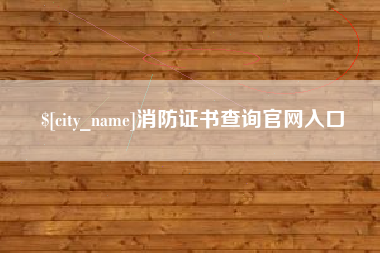 商丘消防证书查询官网入口
