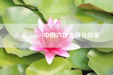 商丘中国六块金牌分别是