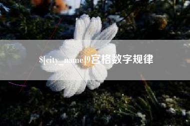 商丘9宫格数字规律